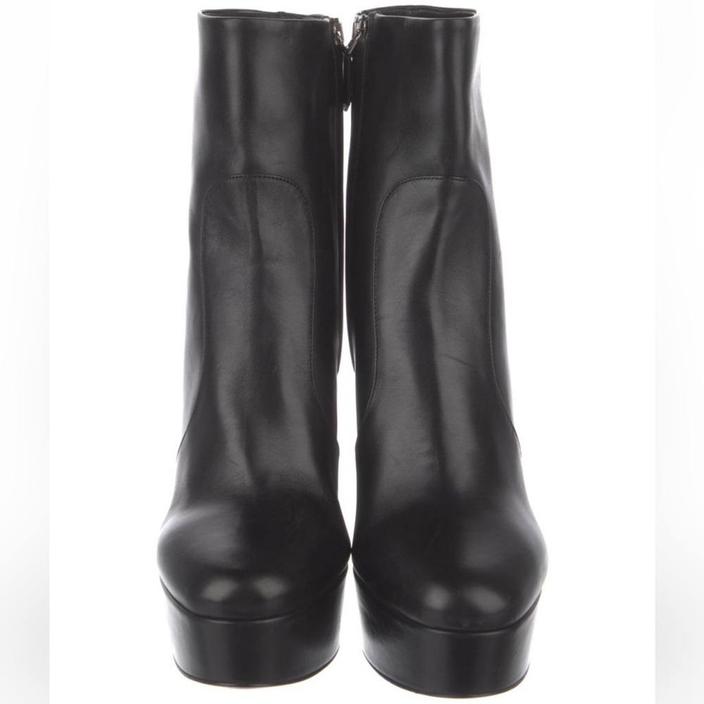 #Platform Booties #Prada #Leather #Highheel #Ankl… - image 3